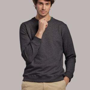 Sweat col rond en coton bio fabriqué en France Voltaire – vue 4
