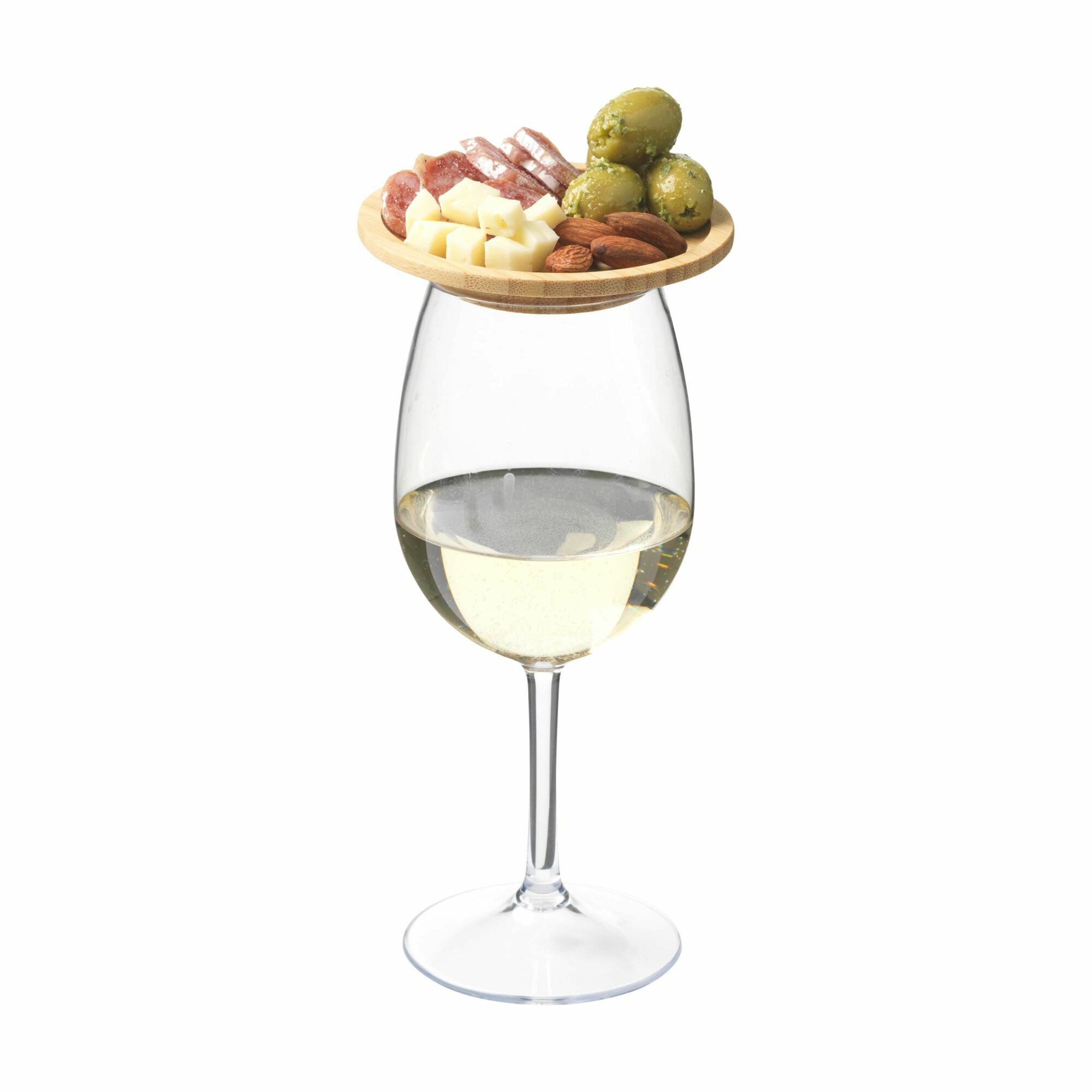 Wooosh Piccolo Bamboo Wine Glass Topper Wooosh Piccolo Bamboo Wine Glass Topper