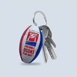 Porte-clés ballon de rugby – vue 2