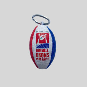 Porte-clés ballon de rugby – vue 3