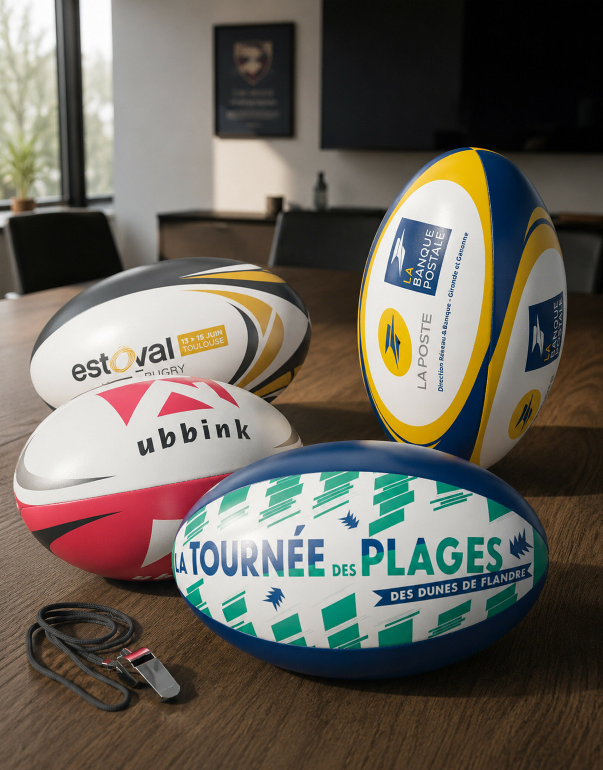 Ballon de rugby personnalisé Business et Training Ballon de rugby personnalisé Business et Training – vue 3