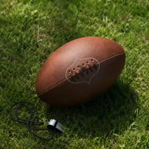 Ballon de rugby Old School imitation cuir