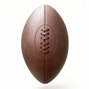 Ballon de rugby Old School imitation cuir – vue 2
