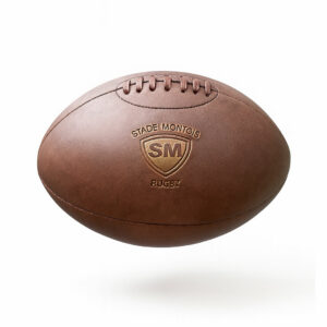 Ballon de rugby Old School imitation cuir – vue 3