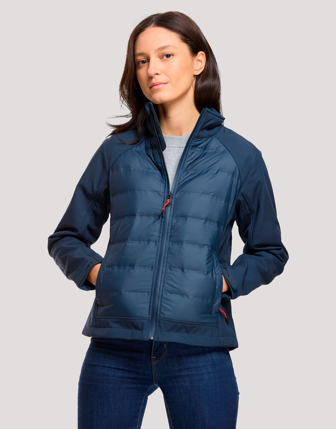 Blouson hybride softshell et doudoune femme Xena Blouson hybride softshell et doudoune femme Xena – vue 2